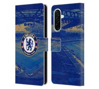 Head Case Designs Officially Licensed Chelsea Football Club Stamford Bridge Retro Kit and Stadium Leather Flip Case Compatible With Samsung Galaxy A26 5G