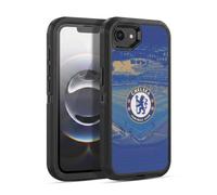 Head Case Designs Officially Licensed Chelsea Football Club Stamford Bridge Retro Kit and Stadium Ultra-Armoured Shockproof Case [Military Grade] Compatible With Apple iPhone 16e / iPhone 17e