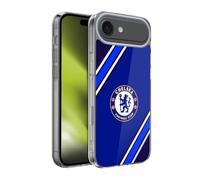 Head Case Designs Officially Licensed Chelsea Football Club Stripes Crest Gel Case [Military Grade Protection] Compatible With Apple iPhone 17 Air