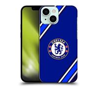 Head Case Designs Officially Licensed Chelsea Football Club Stripes Crest Hard Back Case Compatible With Apple iPhone 13 Mini