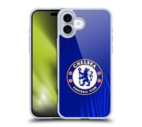 Head Case Designs Officially Licensed Chelsea Football Club Super Graphic Crest Gel Case [Military Grade Protection] Compatible With Apple iPhone 16 Plus