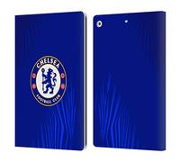 Head Case Designs Officially Licensed Chelsea Football Club Super Graphic Crest Leather Flip Case Compatible With Apple iPad 10.2 2019/2020/2021