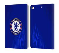 Head Case Designs Officially Licensed Chelsea Football Club Super Graphic Crest Leather Flip Case Compatible With Apple iPad 9.7 2017 / iPad 9.7 2018
