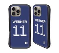 Head Case Designs Officially Licensed Chelsea Football Club Timo Werner 2020/21 Players Home Kit Group 1 Hybrid Case Compatible With Apple iPhone 16 Pro Max