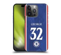 Head Case Designs Officially Licensed Chelsea Football Club Tyrique George 2025/26 Players Home Kit 2nd Group Hard Back Case Compatible With Apple iPhone 14 Pro
