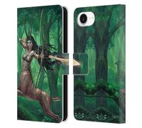 Head Case Designs Officially Licensed Christos Karapanos Artemis Mythical Art Leather Wallet Case Compatible With Apple iPhone 16e