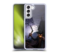 Head Case Designs Officially Licensed Christos Karapanos Evil Pumpkins Horror 3 Gel Case [Military Grade Protection] Compatible with Samsung Galaxy S21 5G and Compatible with MagSafe