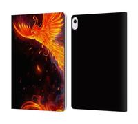 Head Case Designs Officially Licensed Christos Karapanos Immortal Flames Alternative Phoenix Leather Wallet Case Compatible With Apple iPad Air 13 2024/2025