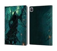Head Case Designs Officially Licensed Christos Karapanos It's Just The Wind Key Art Leather Wallet Case Compatible With Apple iPad Pro 12.9 2020/2021/2022