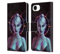 Head Case Designs Officially Licensed Christos Karapanos Oblivion Mythical Art Leather Wallet Case Compatible With Apple iPhone 16e