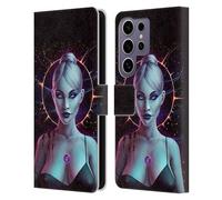 Head Case Designs Officially Licensed Christos Karapanos Oblivion Mythical Art Leather Wallet Case Compatible with Samsung Galaxy S25 Ultra