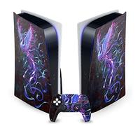 Head Case Designs Officially Licensed Christos Karapanos Phoenix Art Mix Vinyl Faceplate Sticker Gaming Skin Decal Compatible With Sony PlayStation 5 PS5 Disc Edition Console & DualSense Controller