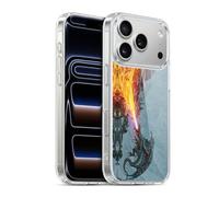 Head Case Designs Officially Licensed Christos Karapanos Power Of The Dragon Flame Mythical Art Gel Case [Military Grade Protection] Compatible with Apple iPhone 17 Pro and Compatible with MagSafe