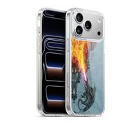 Head Case Designs Officially Licensed Christos Karapanos Power Of The Dragon Flame Mythical Art Gel Case [Military Grade] Compatible with Apple iPhone 17 Pro Max and Compatible with MagSafe
