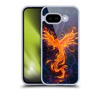Head Case Designs Officially Licensed Christos Karapanos Rage Phoenix 3 Gel Case [Military Grade Protection] Compatible With Google Pixel 9A