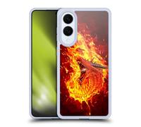 Head Case Designs Officially Licensed Christos Karapanos Through The Flames Mythical Gel Case [Military Grade Protection] Compatible With Samsung Galaxy S25 Edge
