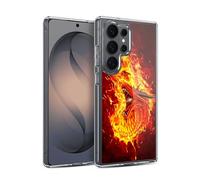 Head Case Designs Officially Licensed Christos Karapanos Through The Flames Mythical Gel Case [Military Grade Protection] Compatible with Samsung Galaxy S26 Ultra and Compatible with MagSafe
