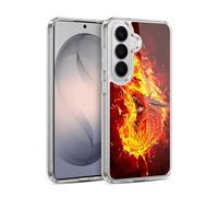 Head Case Designs Officially Licensed Christos Karapanos Through The Flames Mythical Gel Case [Military Grade Protection] Compatible with Samsung Galaxy S26 and Compatible with MagSafe