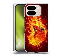 Head Case Designs Officially Licensed Christos Karapanos Through The Flames Mythical Hard Back Case Compatible With Google Pixel 9 Pro Fold
