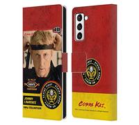 Head Case Designs Officially Licensed Cobra Kai Johnny Lawrence Karate Graphics 2 Leather Wallet Case Compatible With Samsung Galaxy S21+ 5G