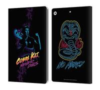 Head Case Designs Officially Licensed Cobra Kai Johnny Lawrence Never Dies Key Art Leather Wallet Case Compatible With Apple iPad 10.2 2019/2020/2021