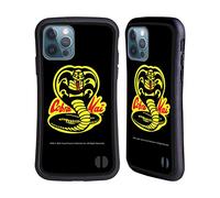 Head Case Designs Officially Licensed Cobra Kai Logo Graphics Hybrid Case Compatible With Apple iPhone 12 / iPhone 12 Pro