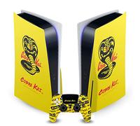Head Case Designs Officially Licensed Cobra Kai Logo Iconic Vinyl Faceplate Sticker Gaming Skin Decal Cover Compatible With Sony PlayStation 5 PS5 Disc Edition Console & DualSense Controller
