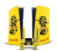 Head Case Designs Officially Licensed Cobra Kai Logo Iconic Vinyl Sticker Gaming Skin Decal Cover Compatible With Sony PlayStation 5 PS5 Slim Disc Edition Console & DualSense Controller