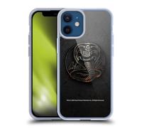 Head Case Designs Officially Licensed Cobra Kai Metal Logo Graphics Gel Case [Military Grade Protection] Compatible with Apple iPhone 12 Mini and Compatible with MagSafe