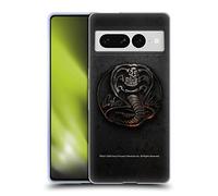 Head Case Designs Officially Licensed Cobra Kai Metal Logo Graphics Gel Case [Military Grade Protection] Compatible With Google Pixel 7 Pro