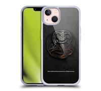 Head Case Designs Officially Licensed Cobra Kai Metal Logo Graphics Gel Case [Military Grade Protection] Compatible with Apple iPhone 13 and Compatible with MagSafe