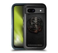 Head Case Designs Officially Licensed Cobra Kai Metal Logo Graphics Ultra-Armoured Shockproof Case [Military Grade Protection] Compatible With Google Pixel 8a