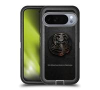 Head Case Designs Officially Licensed Cobra Kai Metal Logo Graphics Ultra-Armoured Shockproof Case [Military Grade Protection] Compatible With Google Pixel 10 Pro XL