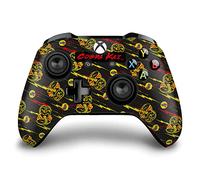 Head Case Designs Officially Licensed Cobra Kai Mixed Logos Iconic Vinyl Sticker Gaming Skin Decal Cover Compatible With Xbox One S/X Controller