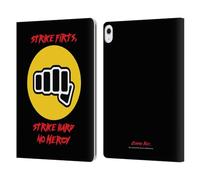 Head Case Designs Officially Licensed Cobra Kai No Mercy Logo Graphics 2 Leather Wallet Case Compatible With Apple iPad Air 13 2024/2025
