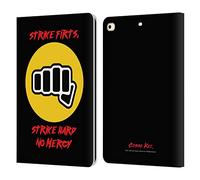 Head Case Designs Officially Licensed Cobra Kai No Mercy Logo Graphics 2 Leather Wallet Case Compatible With Apple iPad 9.7 2017 / iPad 9.7 2018
