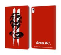 Head Case Designs Officially Licensed Cobra Kai Season 2 Logo Graphics Leather Wallet Case Compatible With Apple iPad Air 13 2024/2025