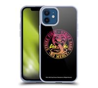 Head Case Designs Officially Licensed Cobra Kai Strike Hard Logo Key Art Gel Case [Military Grade Protection] Compatible with Apple iPhone 12 / iPhone 12 Pro and Compatible with MagSafe