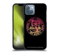 Head Case Designs Officially Licensed Cobra Kai Strike Hard Logo Key Art Hard Back Case Compatible With Apple iPhone 13