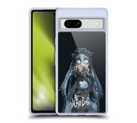 Head Case Designs Officially Licensed Corpse Bride Flower Key Art Gel Case [Military Grade Protection] Compatible With Google Pixel 7a