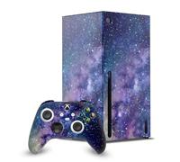 Head Case Designs Officially Licensed Cosmo18 Galaxy Art Mix Game Console Wrap and Game Controller Skin Bundle Compatible With Xbox Series X