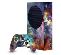 Head Case Designs Officially Licensed Cosmo18 Lagoon Nebula Art Mix Game Console Wrap and Game Controller Skin Bundle Compatible With Xbox Series S