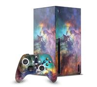 Head Case Designs Officially Licensed Cosmo18 Lagoon Nebula Art Mix Game Console Wrap and Game Controller Skin Bundle Compatible With Xbox Series X