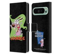 Head Case Designs Officially Licensed Courage The Cowardly Dog Character Art Graphics Leather Wallet Case Compatible With Google Pixel 9 Pro XL