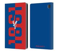 Head Case Designs Officially Licensed Crystal Palace FC 1861 Crest Leather Wallet Case Compatible With Amazon Fire 7 2022