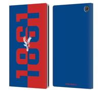 Head Case Designs Officially Licensed Crystal Palace FC 1861 Crest Leather Wallet Case Compatible With Amazon Fire Max 11 2023