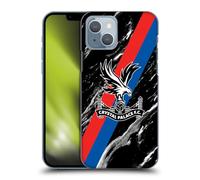 Head Case Designs Officially Licensed Crystal Palace FC Black Marble Crest Hard Back Case Compatible With Apple iPhone 14