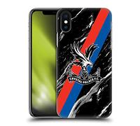 Head Case Designs Officially Licensed Crystal Palace FC Black Marble Crest Hard Back Case Compatible With Apple iPhone X/iPhone XS