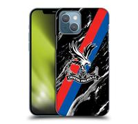 Head Case Designs Officially Licensed Crystal Palace FC Black Marble Crest Hard Back Case Compatible With Apple iPhone 13