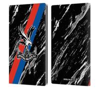 Head Case Designs Officially Licensed Crystal Palace FC Black Marble Crest Leather Wallet Case Compatible With Amazon Fire Max 11 2023
